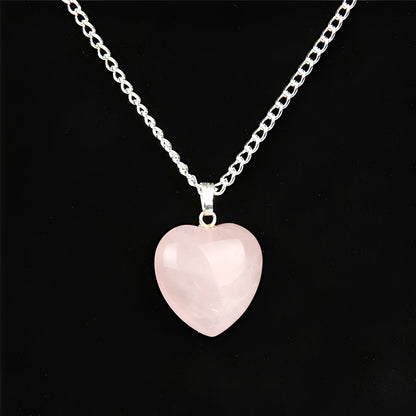 Alma – Collier Cœur en Cristal Naturel