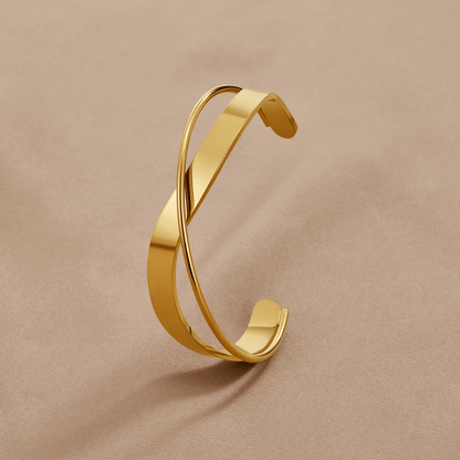 Arielle – Bracelet Jonc Doré Élégant