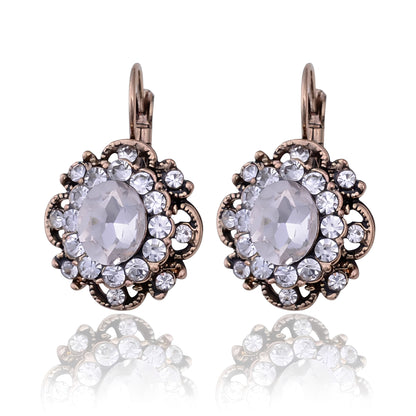 Katie – Boucles Pendantes Cristal & Saphir