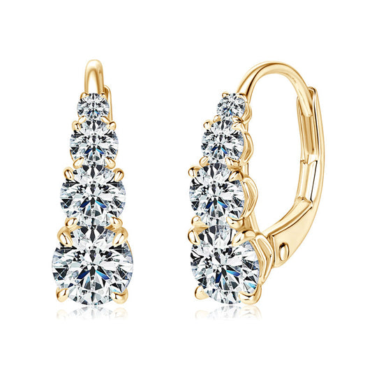 Carol – Boucles d’Oreilles Quatre Pierres
