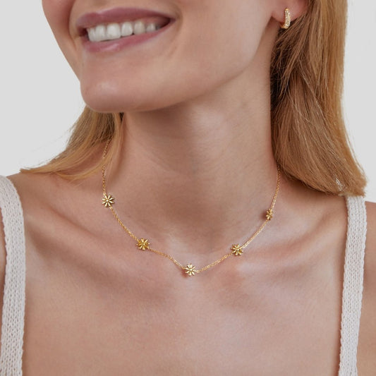 Joyce – Collier Fleur en Or 18K