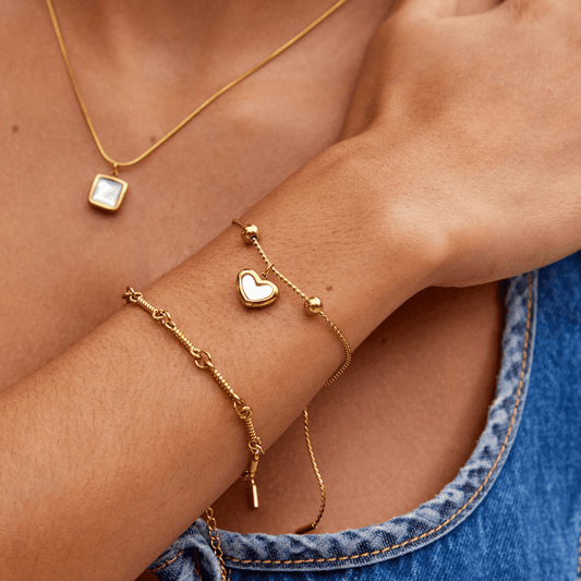 Adelina – Bracelet Cœur Amour Éternel