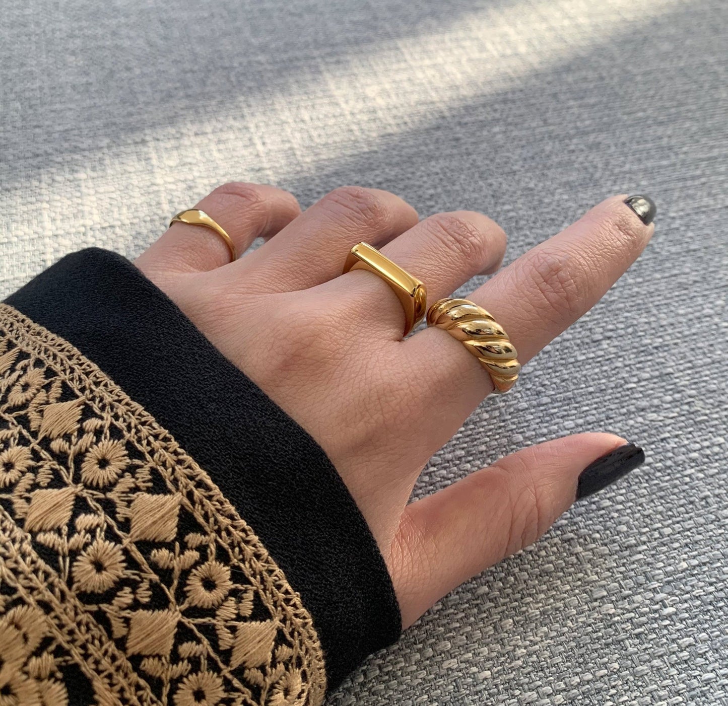 Margaux – Bague Croissant en Or