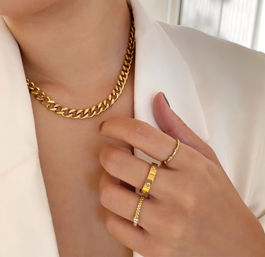 Ruki – Bague Couple en Acier Titane