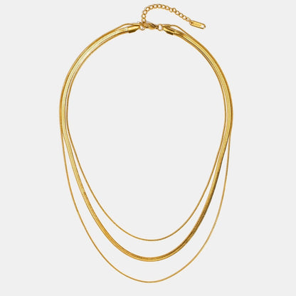 Agot – Collier Chaîne Doré Multi-Couches