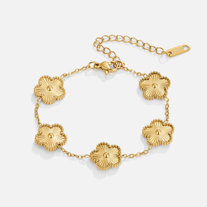 Clary – Bracelet Trèfle Doré