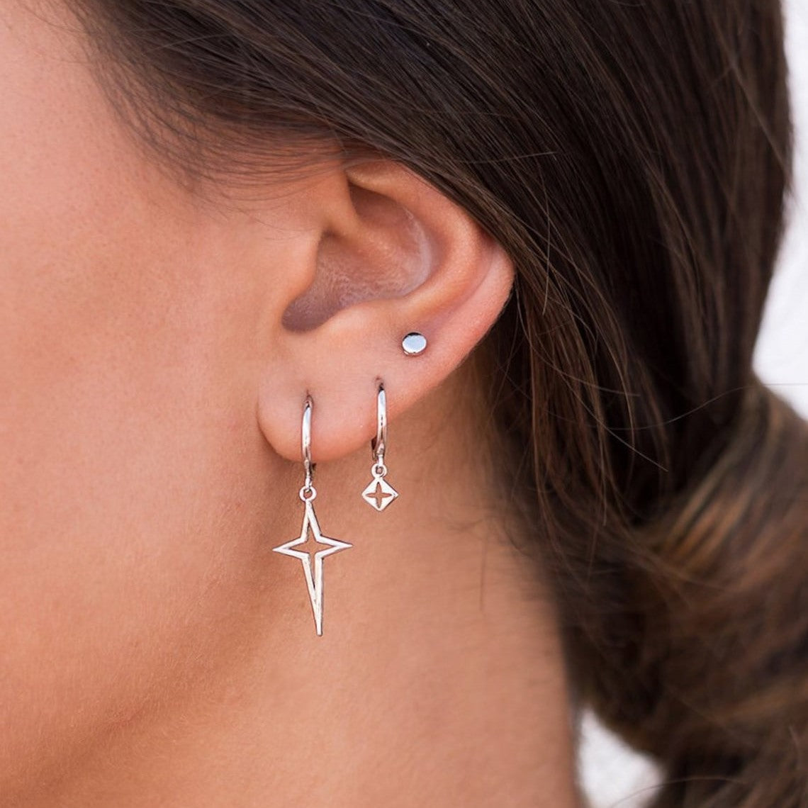 Petit cercle point - Boucles d'oreilles minimalistes