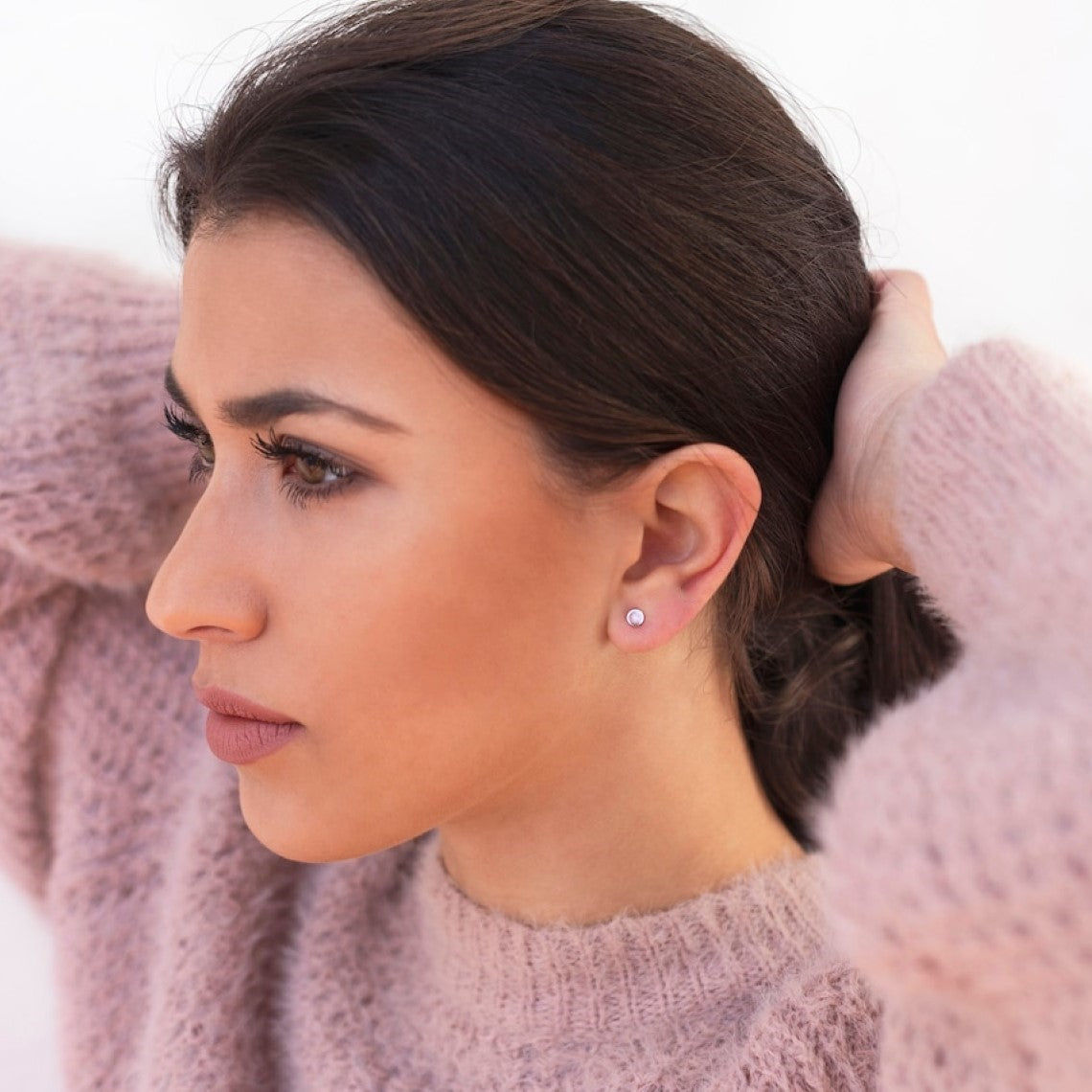 Petit cercle point - Boucles d'oreilles minimalistes