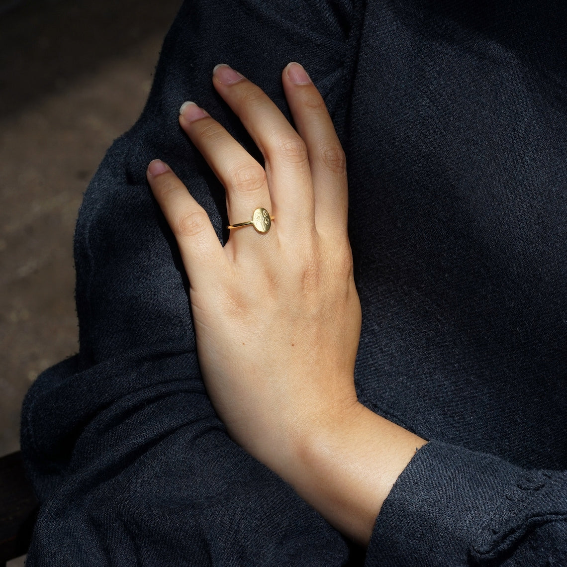 Bague naissance fleur - Bague délicate personnalisée