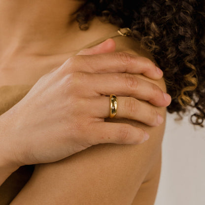 Bague Étoile - Bague Sceau Couverte
