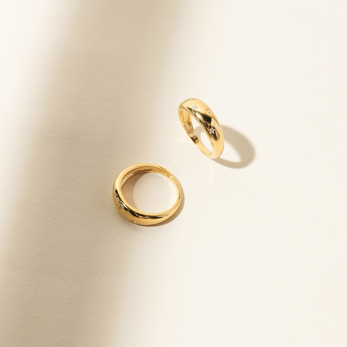 Bague Étoile - Bague Sceau Couverte