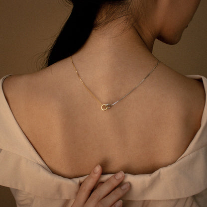 Collier Cercle Éternel - Collier Cercle Entrelacé
