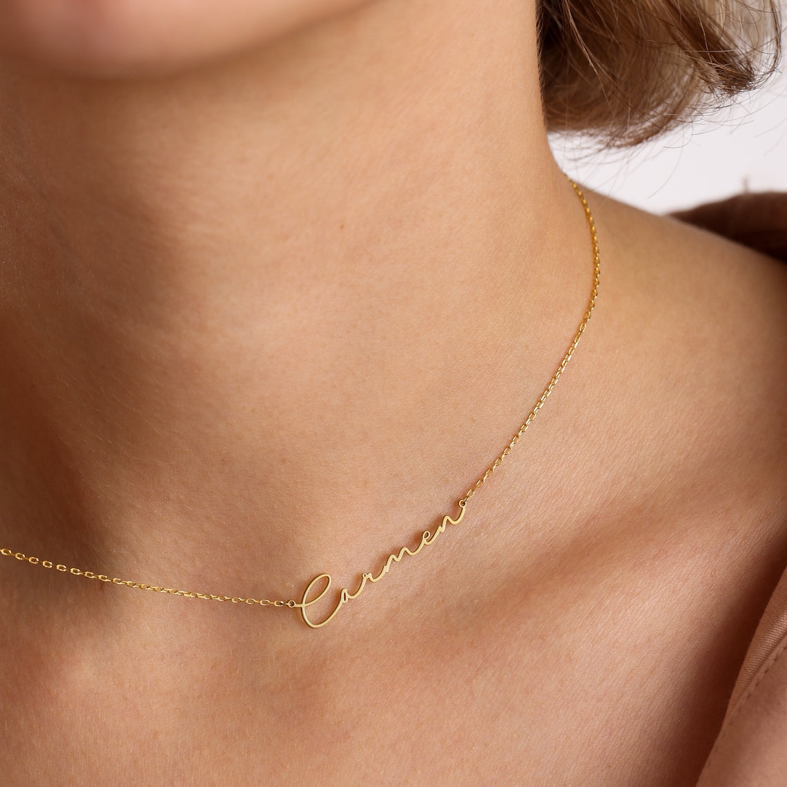 Frosted Letter Collier - Collier Signature
