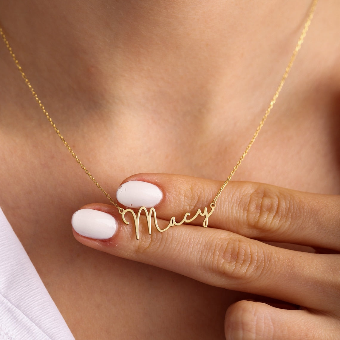 Frosted Letter Collier - Collier Signature