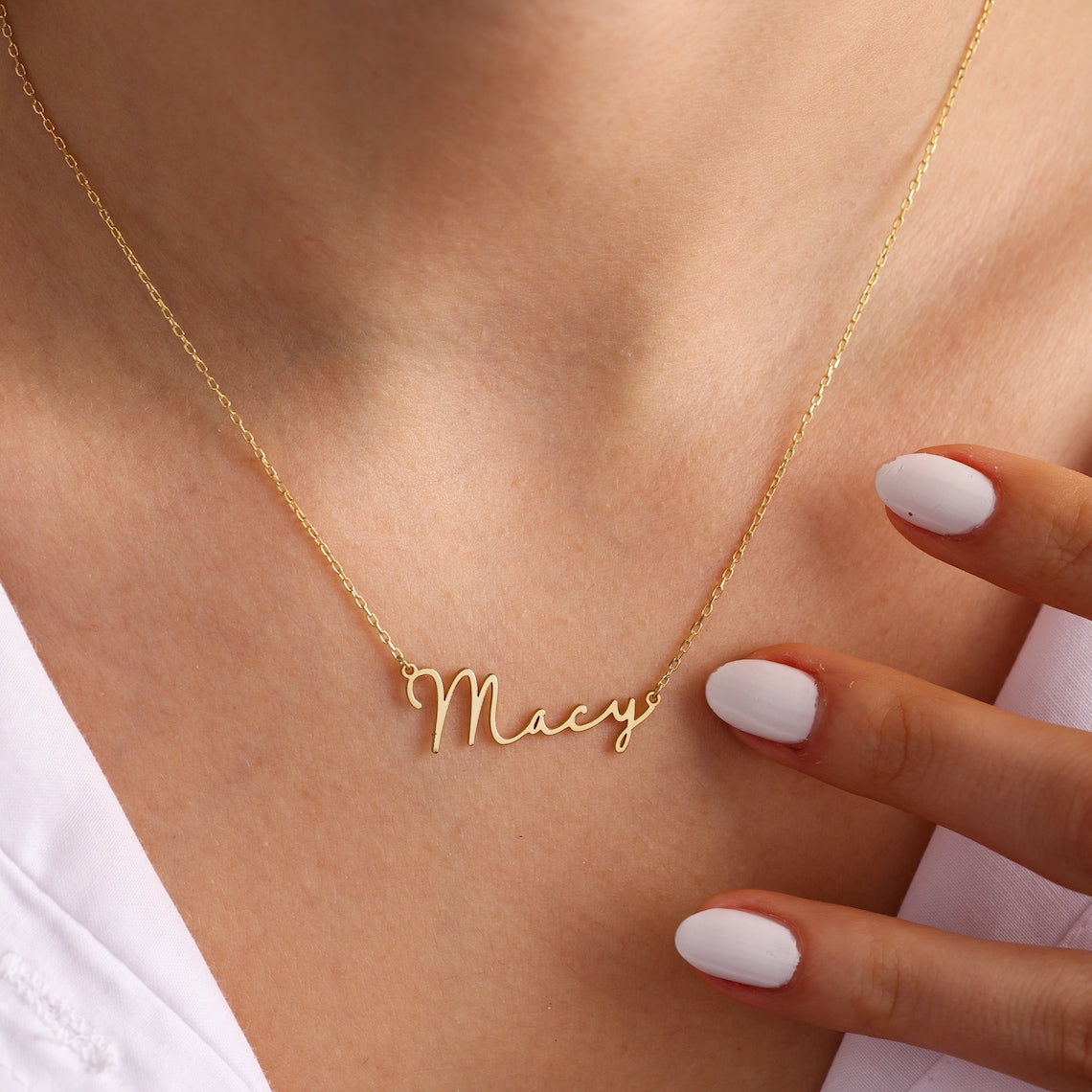 Frosted Letter Collier - Collier Signature