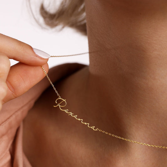 Frosted Letter Collier - Collier Signature