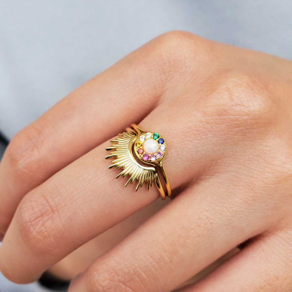 Bague Rayons du Soleil - Bague du Soleil Levant