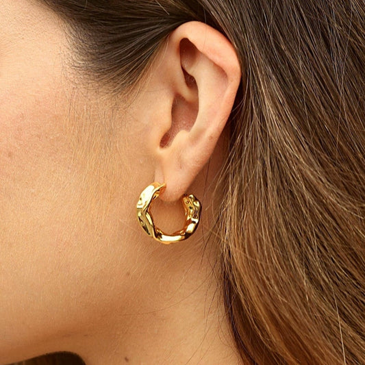 Boucles d'oreilles en forme de tonneau - Boucles d'oreilles délicates