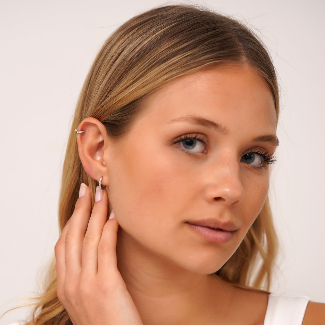 Set de Cerceaux Huggie CZ Minimalistes - Boucles d'oreilles Hoop