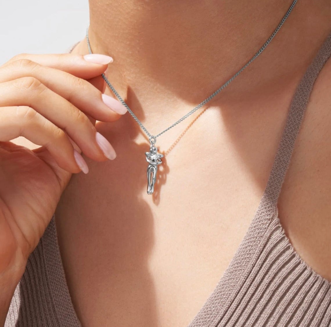 Pendentif Love Hug - Collier Couple Enlacé
