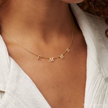 Collier prénom avec lettres – Collier personnalisé avec nom