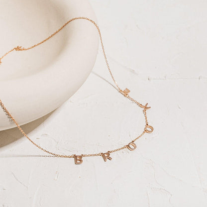 Collier prénom avec lettres – Collier personnalisé avec nom