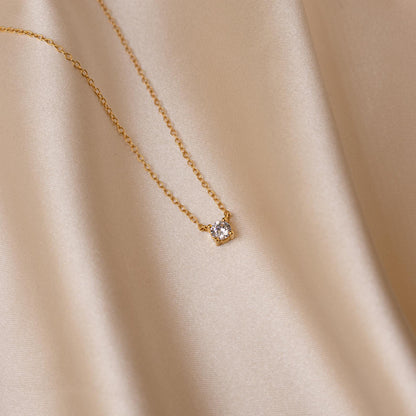 Collier délicat en diamant - Collier orné de pierres