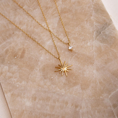 Collier étoilé à deux couches - Collier Starburst Duo