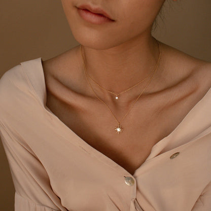 Collier étoilé à deux couches - Collier Starburst Duo