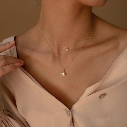 Collier étoilé à deux couches - Collier Starburst Duo