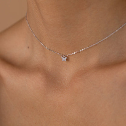 Mandy – Collier Papillon Pavé