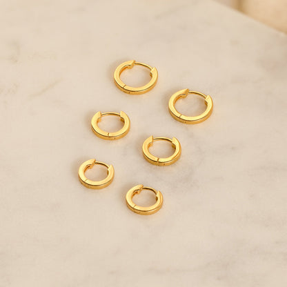 Mini créoles élégantes - Boucles d'oreilles à boucle