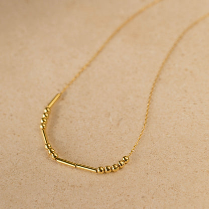 Leanie – Collier Code Morse Personnalisé