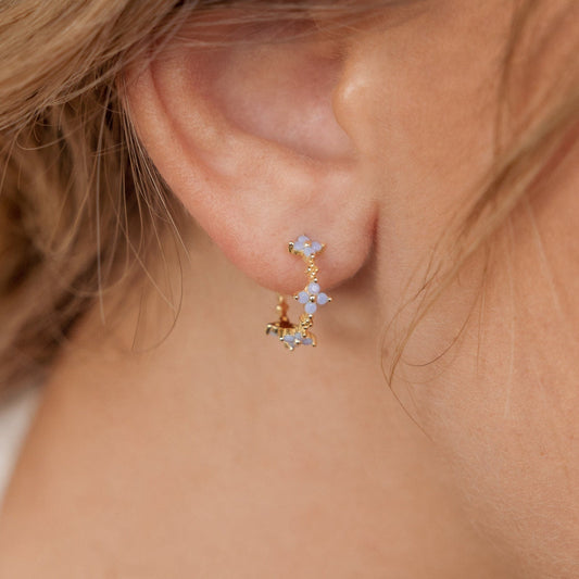 Boucles d’oreilles Monument - Crochets Fleurs de Lierre