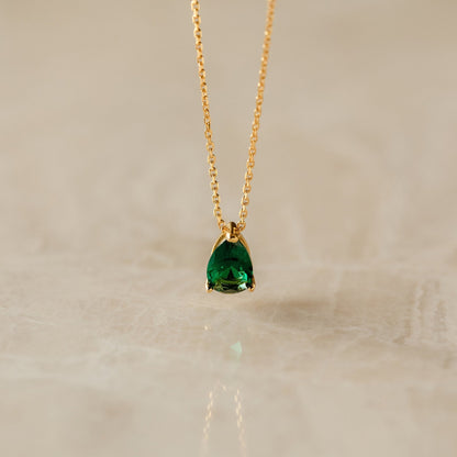 Celia – Collier Pendentif Goutte d'Eau Zircon