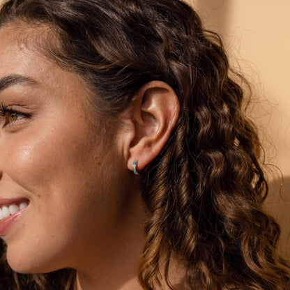 Bagues à incrustations d’opale - Boucles d’oreilles en opale