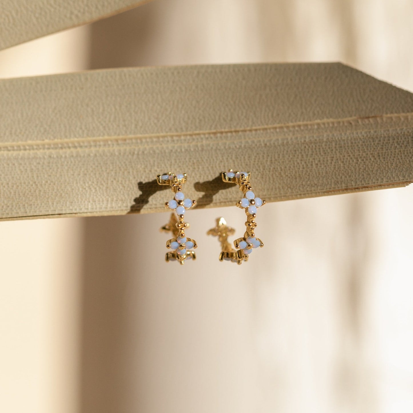 Boucles d’oreilles Monument - Crochets Fleurs de Lierre