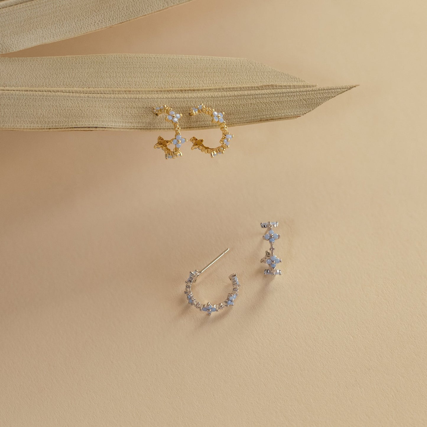 Boucles d’oreilles Monument - Crochets Fleurs de Lierre