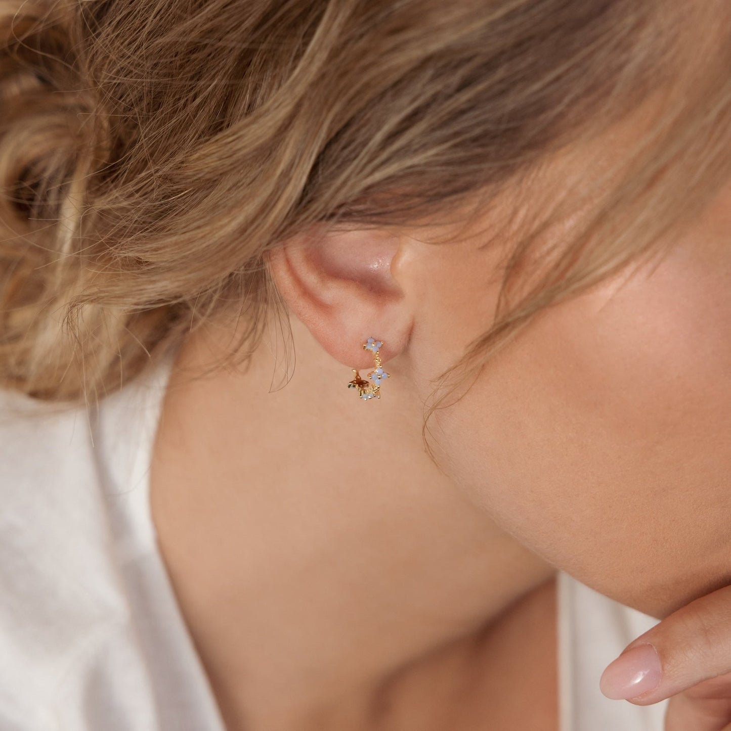 Boucles d’oreilles Monument - Crochets Fleurs de Lierre