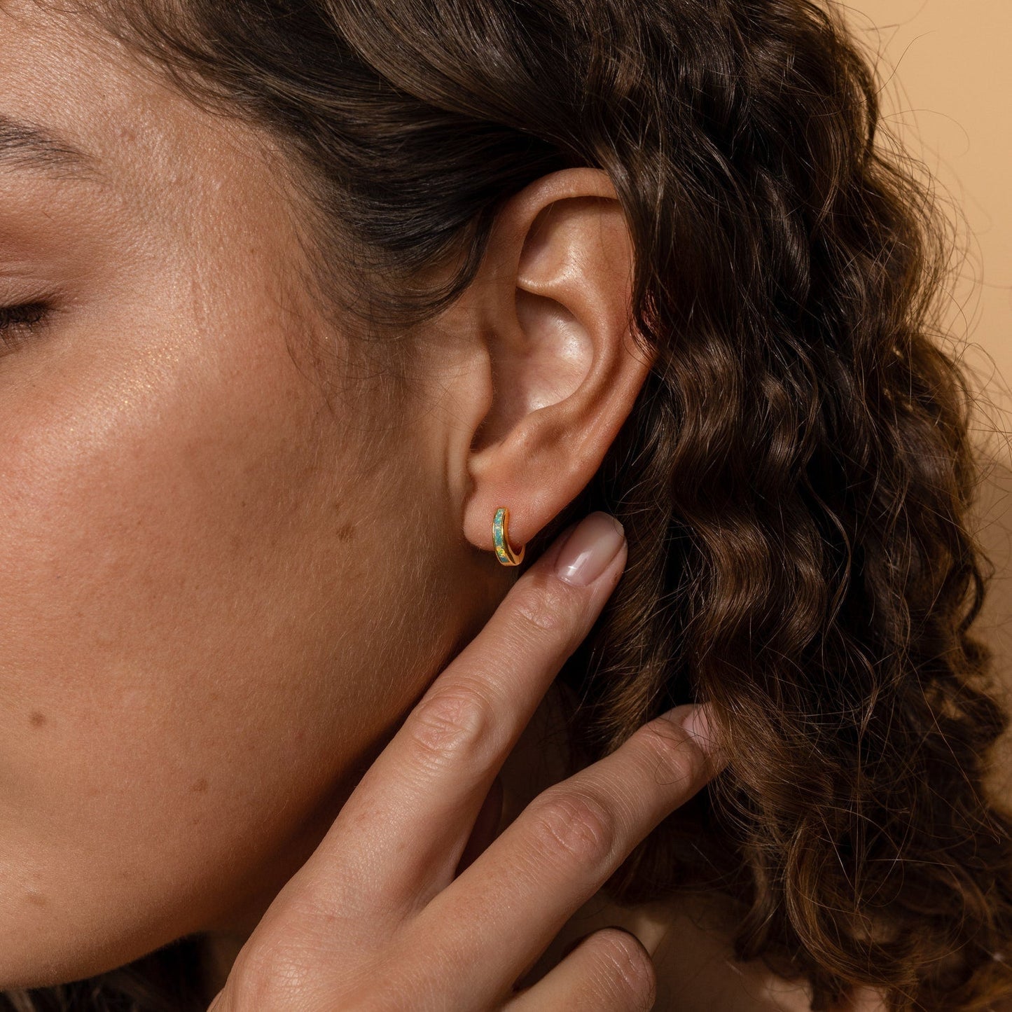 Bagues à incrustations d’opale - Boucles d’oreilles en opale