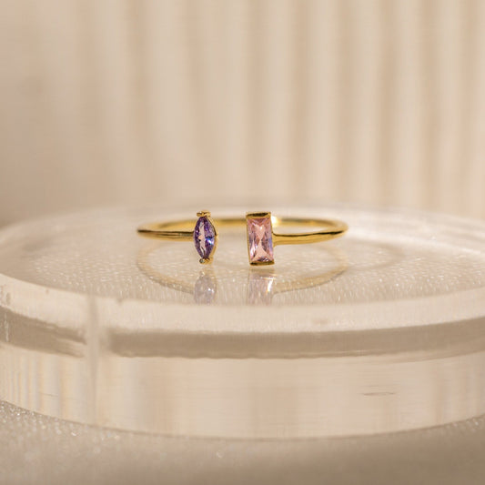 Diana – Bague Duo Marquise et Baguette