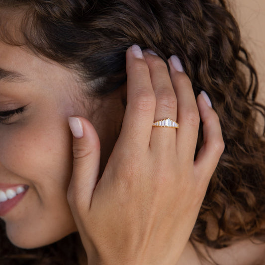 Julien – Bague Diamant Style Art Déc
