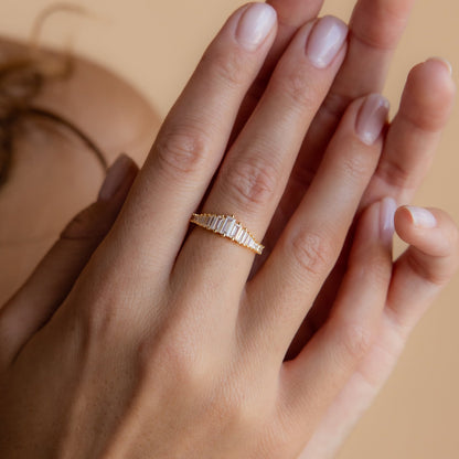 Julien – Bague Diamant Style Art Déc