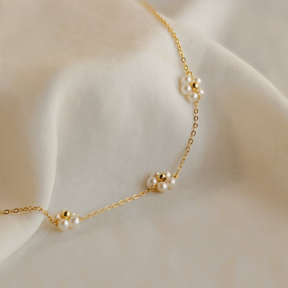 Collier Marguerite en Perles - Fleurs en Perles