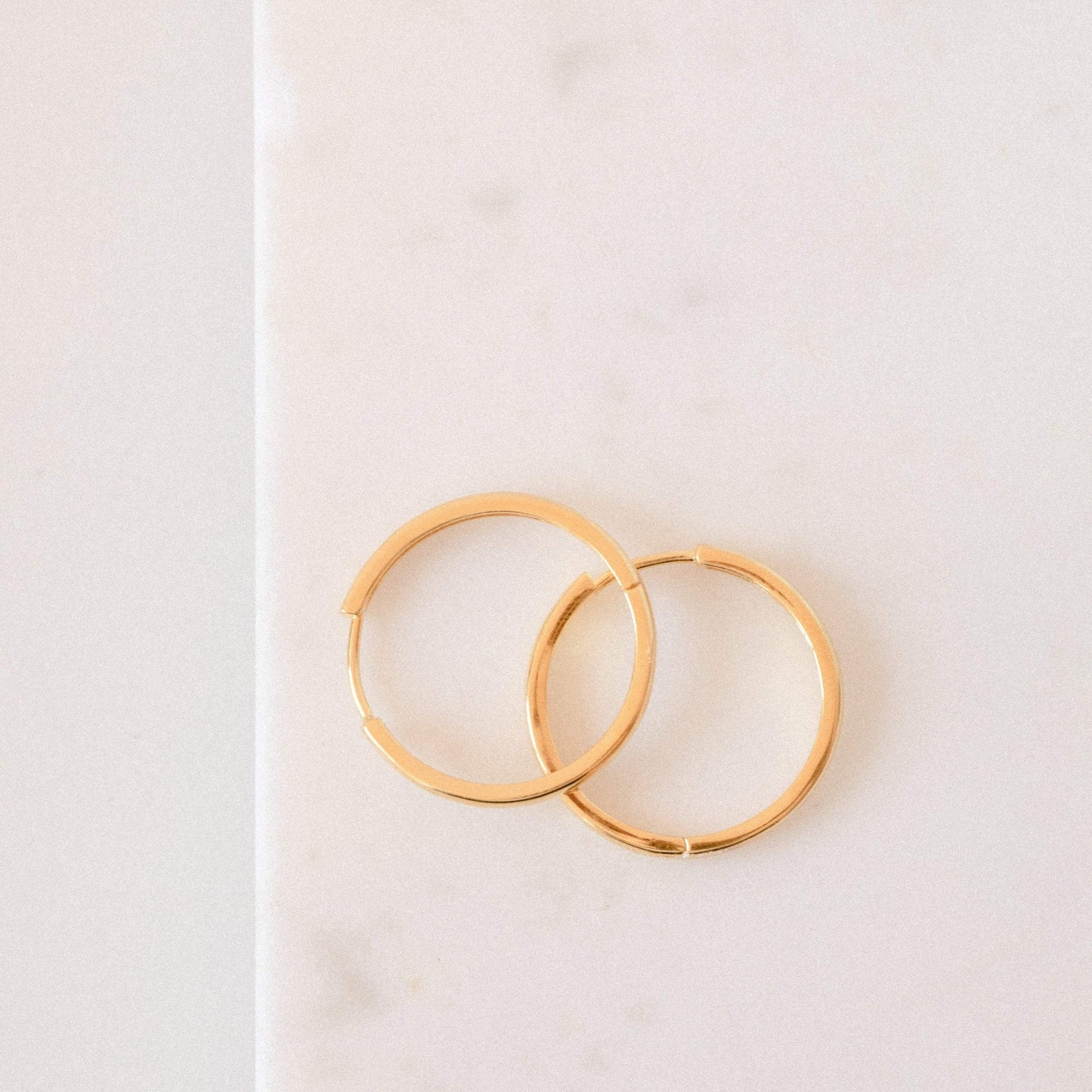 Hoop classique - Boucles d'oreilles midi pendantes