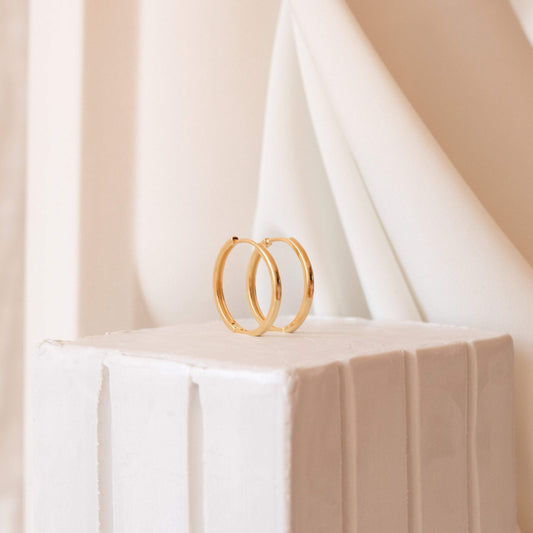 Hoop classique - Boucles d'oreilles midi pendantes