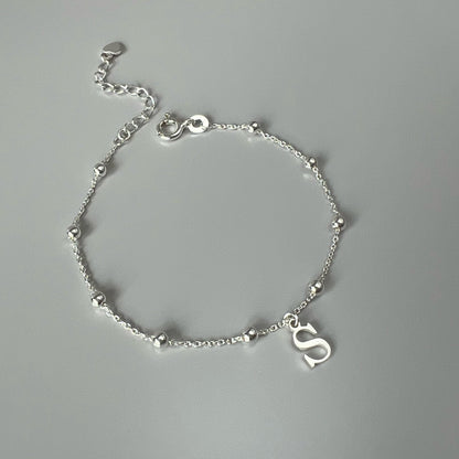 Bracelet Initiale – Argent Sterling