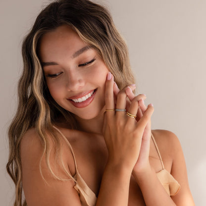 Amelie – Bague Fine en Jade