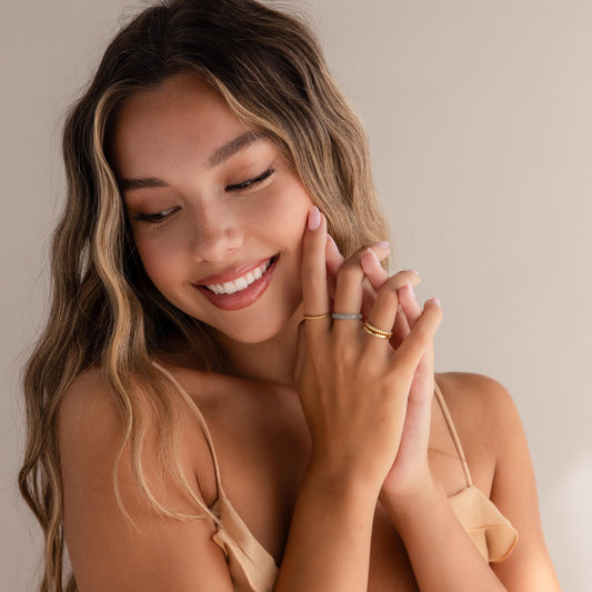 Amelie – Bague Fine en Jade