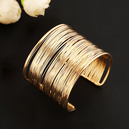 Mira – Bracelet Doré Ancien Élégant